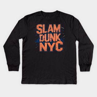 Slam Dunk: New York Knicks Inspired Basketball Kids Long Sleeve T-Shirt